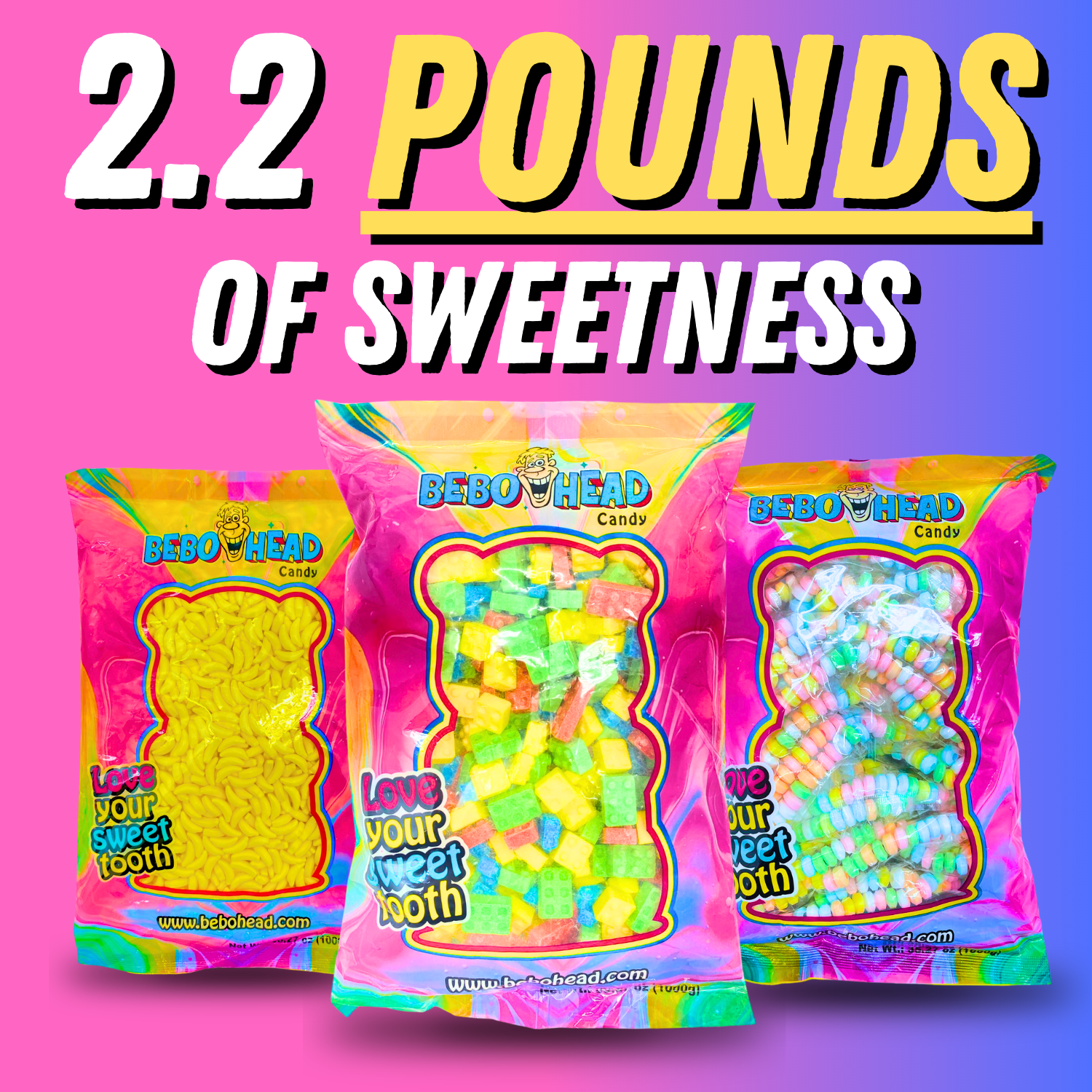 Blocks Press Candy - 2.2 Pounds