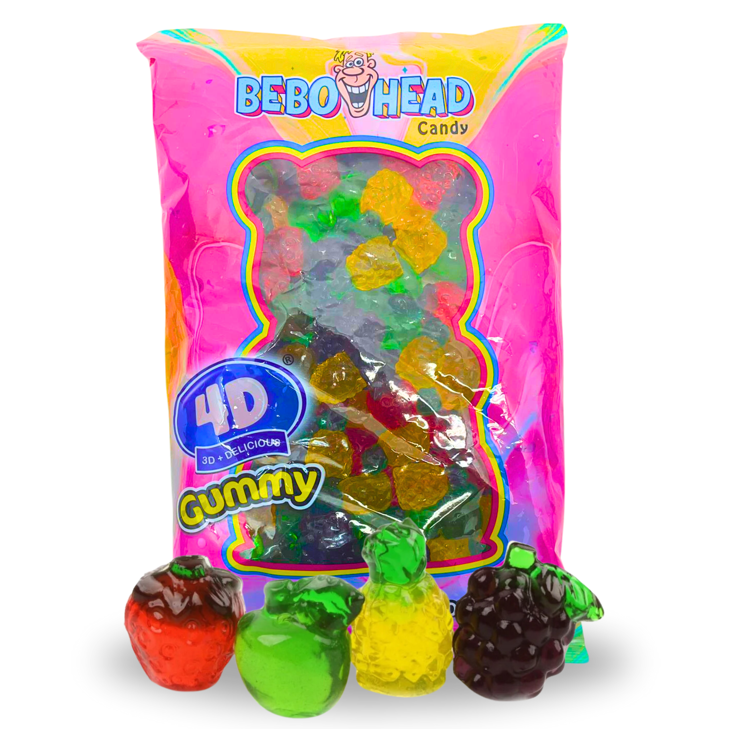 4D Gummy Fruit Mix - 2.2 Pounds