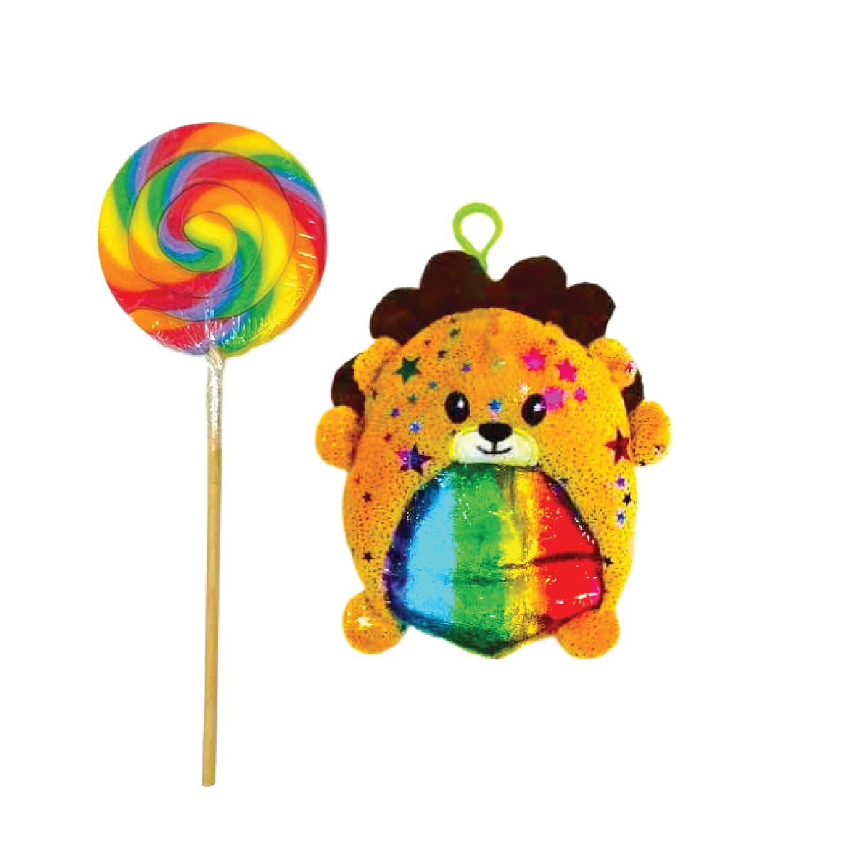 Lion - Plush Wallet Lollipop