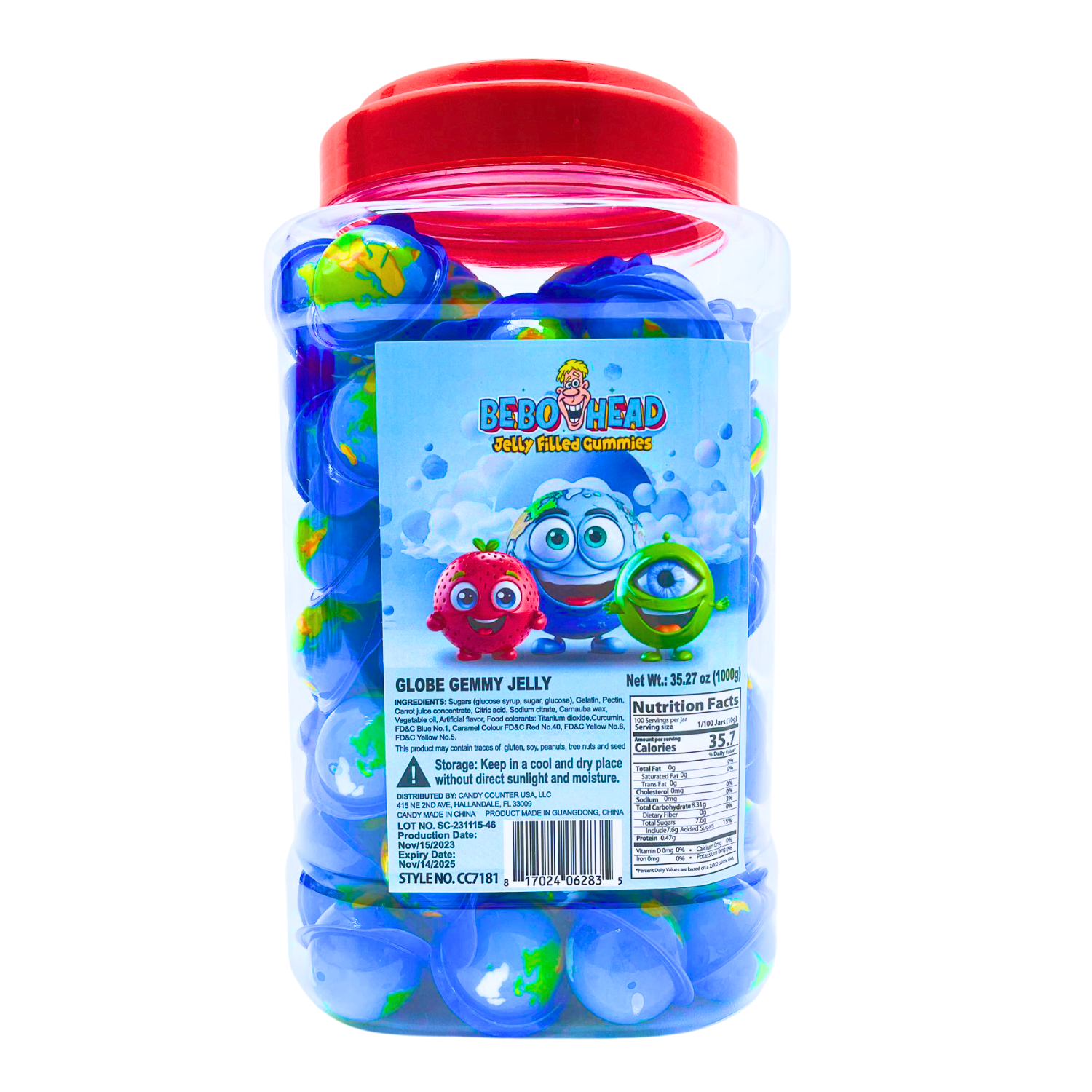 Globe Gummy Jelly - 2.2 Pounds