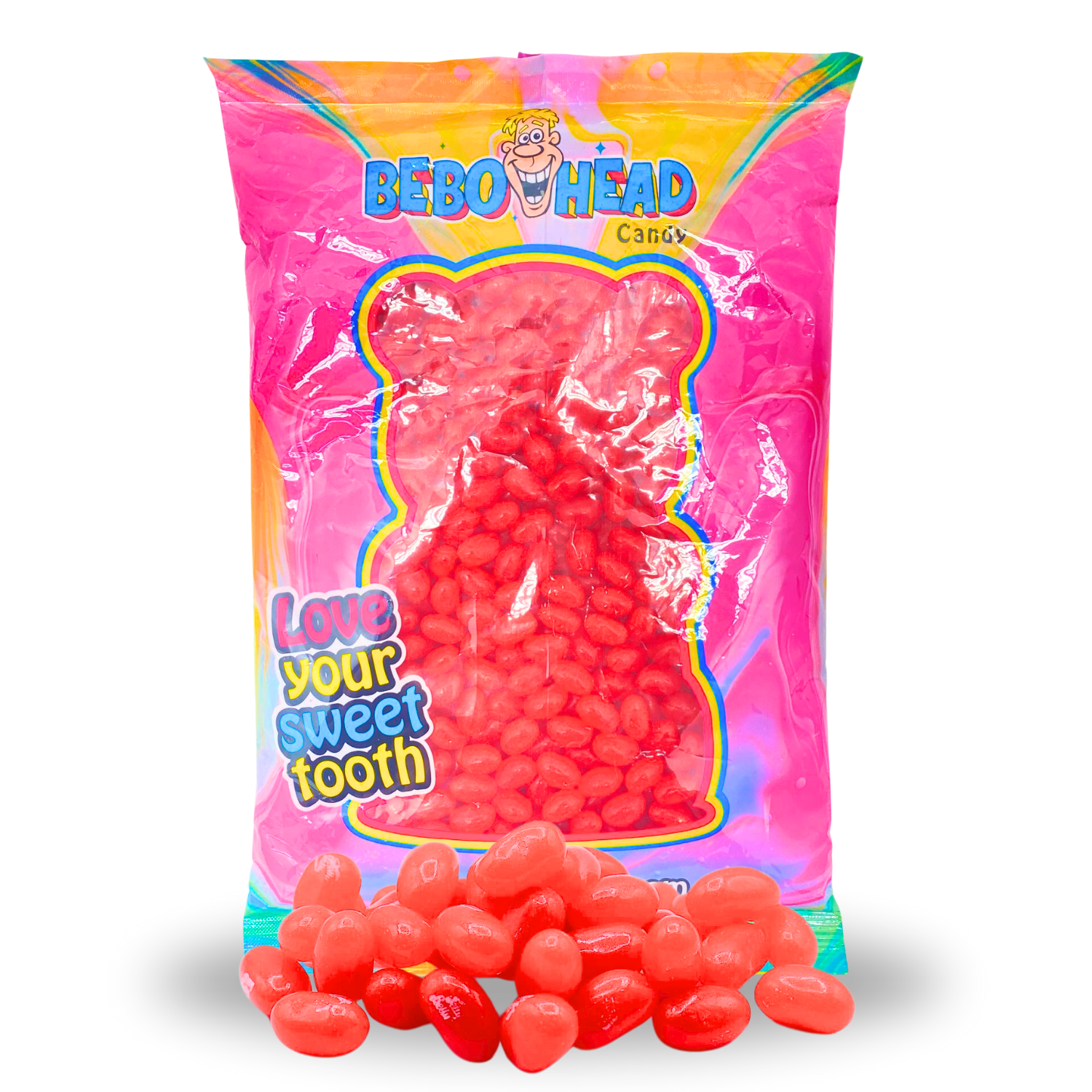 Cherry Jelly Beans - 2.2 Pounds