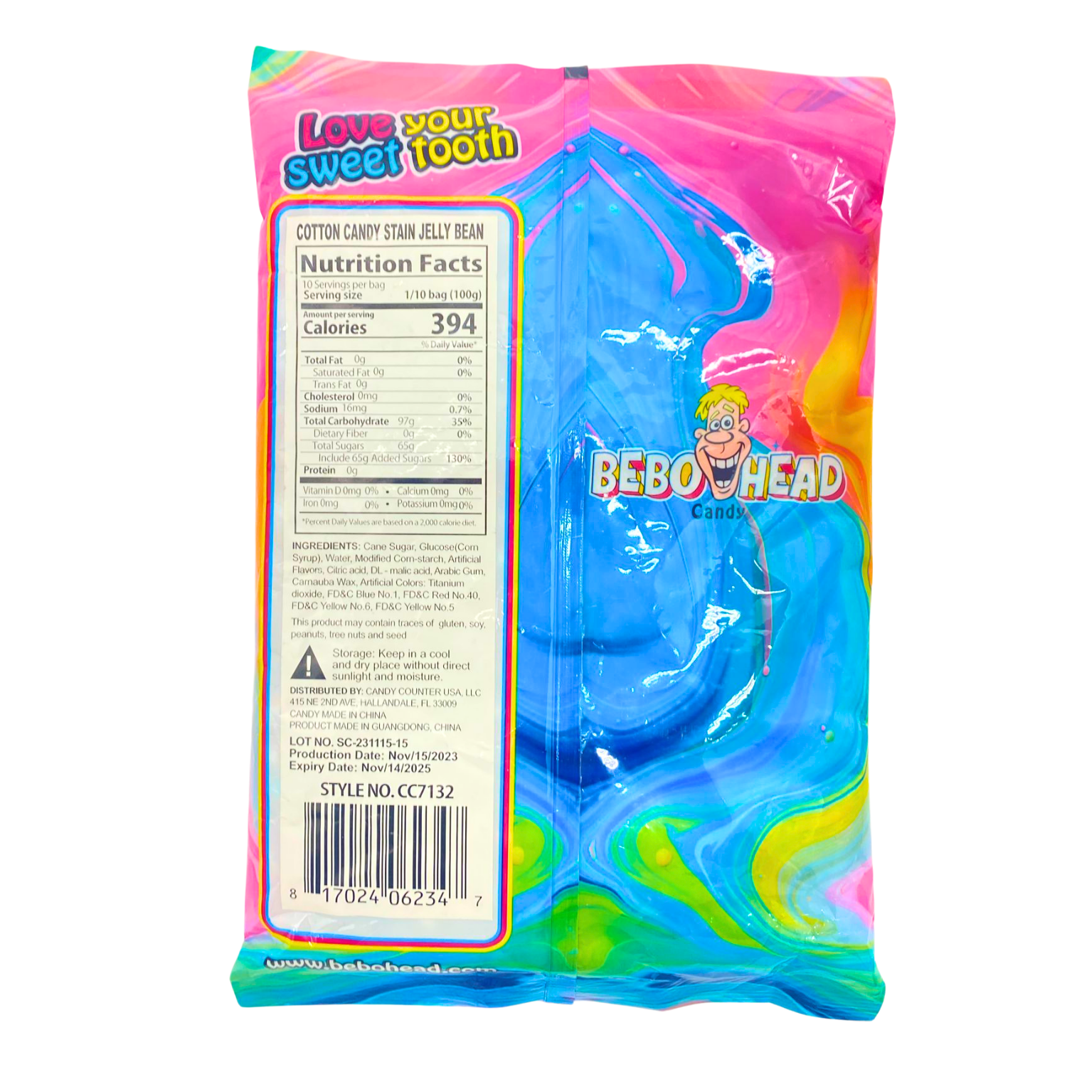 Cotton Candy Jelly Beans - 2.2 Pounds