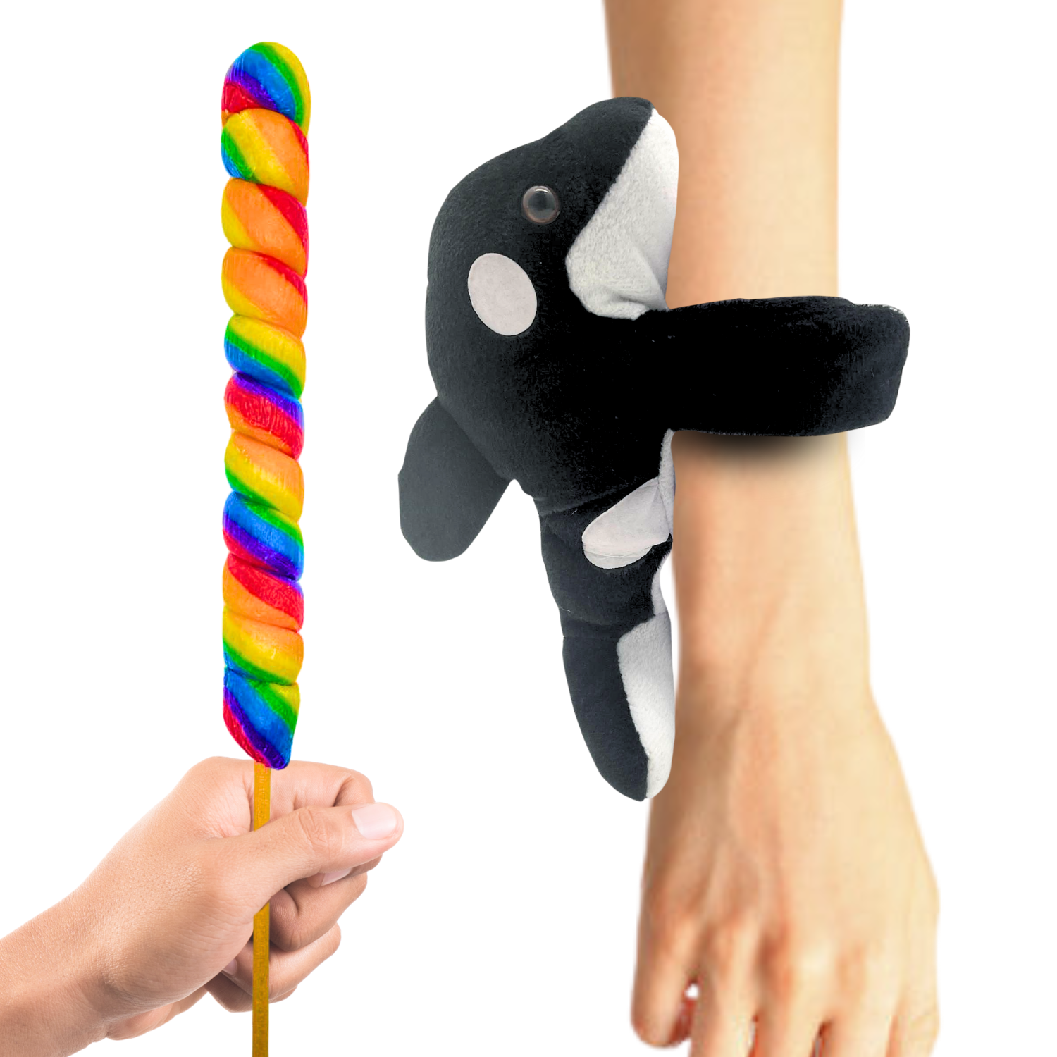 Orca Slap Bracelet With Lollipop