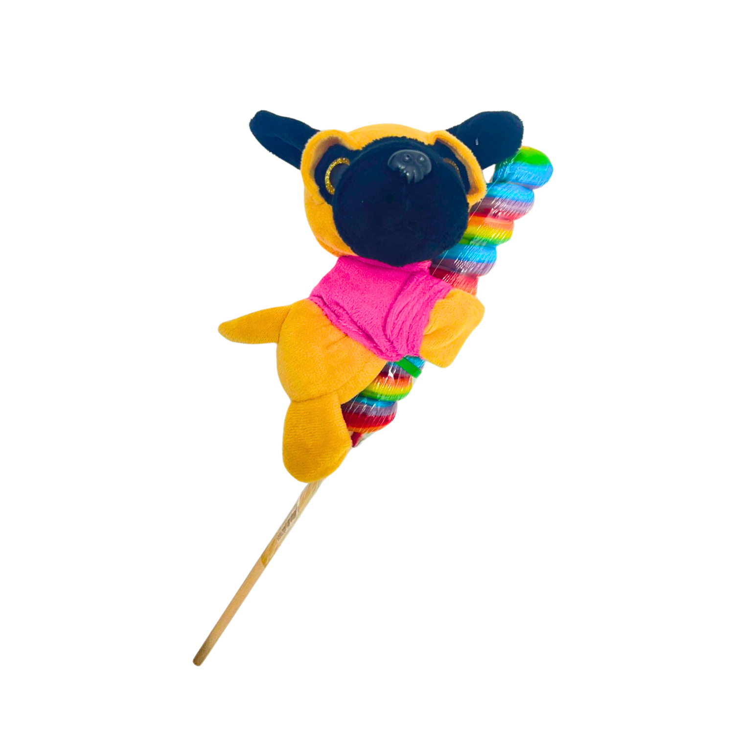 Pug Slap Bracelet With Lollipop