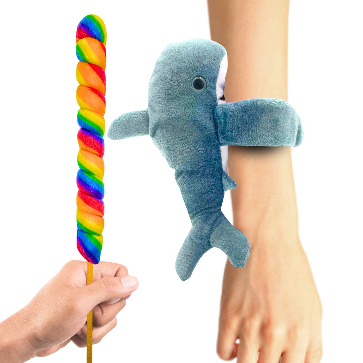 Shark Slap Bracelet With Lollipop