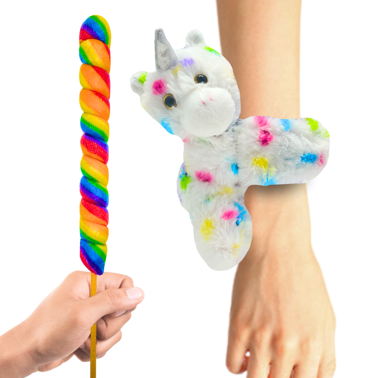 Unicorn Slap Bracelet With Lollipop