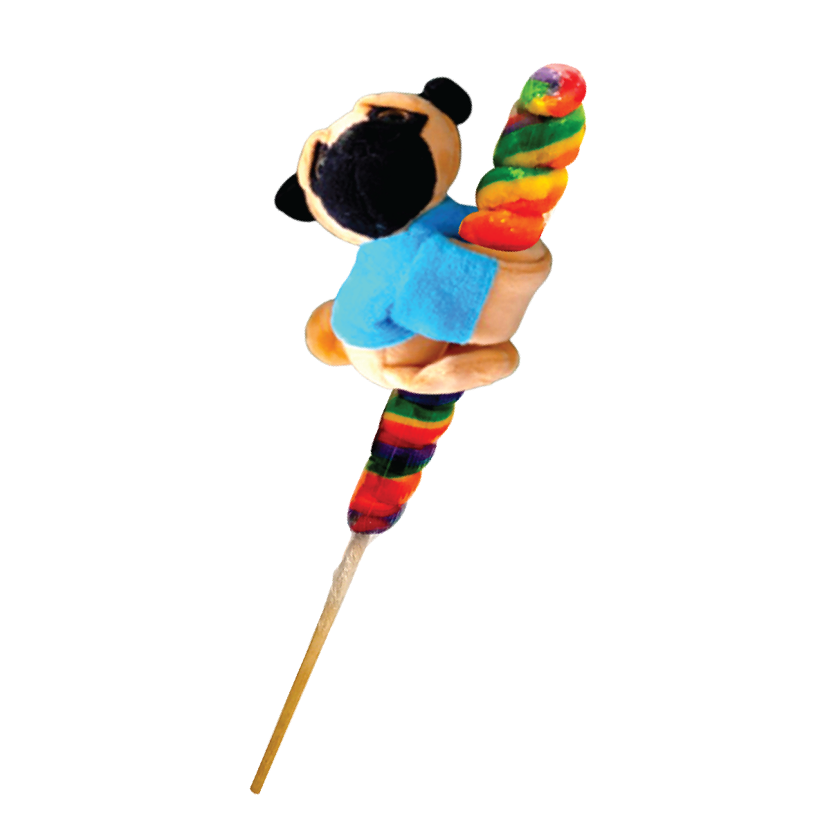 Pug Snap-On With Lollipop