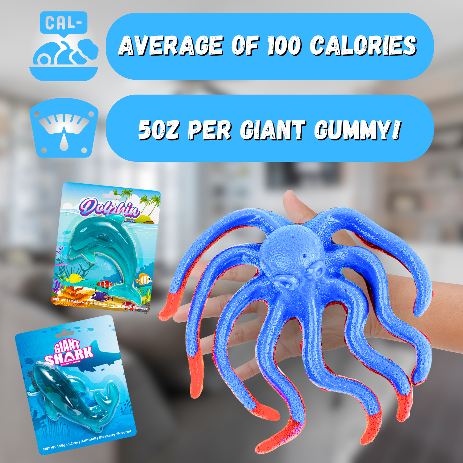 Giant Gummy Octopus - 5oz