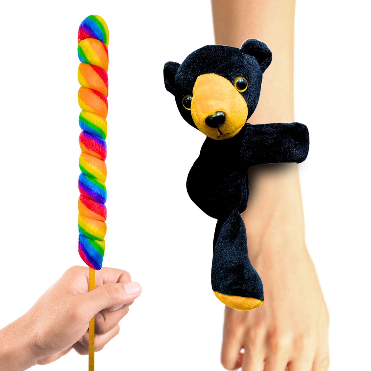 Bear Slap Bracelet With Lollipop