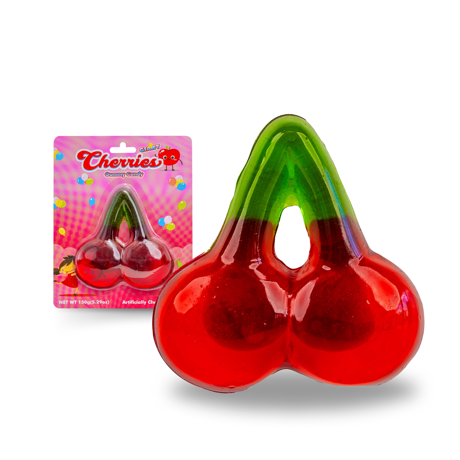 Giant Gummy Cherries - 5oz