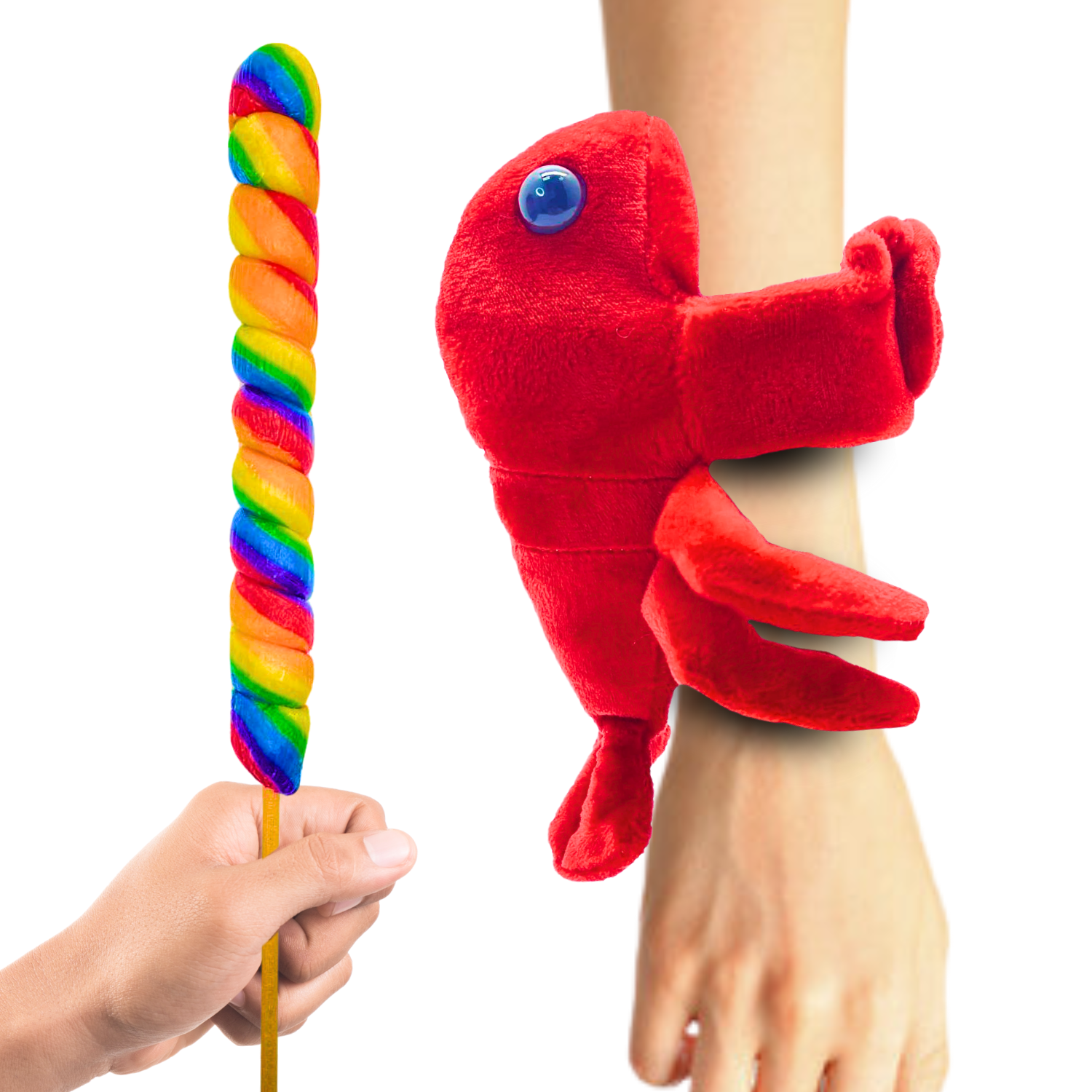 Lobster Slap Bracelet With Lollipop