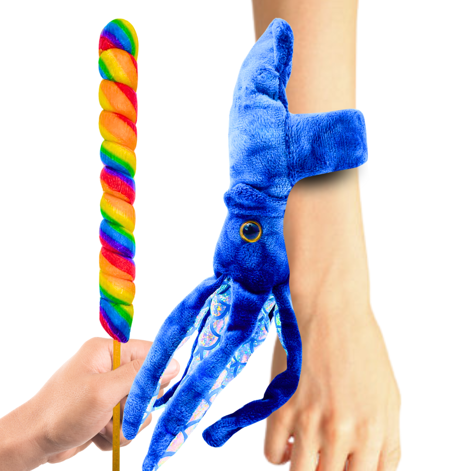 Squid Slap Bracelet With Lollipop